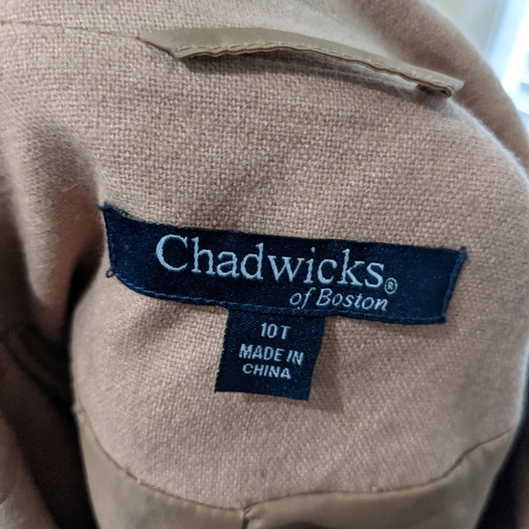 Chadwick's of Boston wool coat 10T - Picture 4 of 5